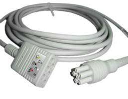 Cabo p/monitor Colin ECG BP-88 Série 300061 AY1004 ML7408 Colin BP88S ECG Trunk cable, 5-Lead,