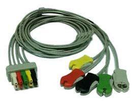 2PIN. LW- 36000MX/5I ML4410 One piece ECG cable with leadwire,5- lead,aha,