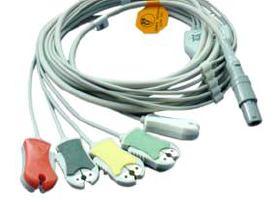 ) ML9806 BPM-103 Biosys One-piece ECG cable, 5-Lead, Grabber,