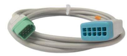 T8 One-piece Shield ECG cable, 5-Lead, Grabber, IEC,