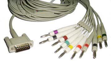 ML7121 Mindray 10lead EKG cable, IEC, Din 3.