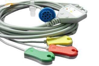 Cable ECG (3 voies) Pediatric For monitor Corometrics NeoTrak 502 ML3515 Novametrix, spo2 adapter cable, Hyperstronic, 7pin -> DB9, 2.