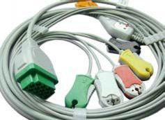 leadwires, 3-Lead, Grabber, IEC,8pin socket ML7774 M1735A,