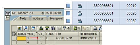 it has been assigned a PO number in SAP.
