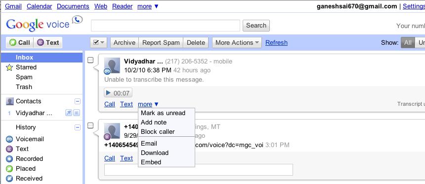 Personalize Voicemail Greetings Google Voice allows you to personalize voicemail greetings based on