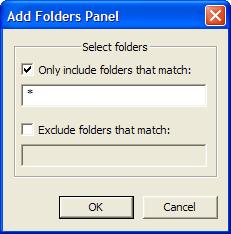If both the "Only include files that match" and the "Exclude files that match" options are selected, then a file must both match the include pattern, and not match the exclude pattern to be added to