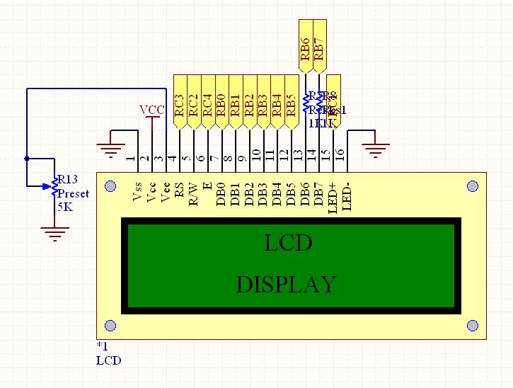 15 LED+ Backlight positive input 16 LED- Backlight negative input RC1 GND ROBOT.