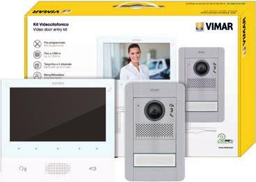 Tab 7: Due Fili Plus pre-programmed kit Single-family video entry system kit K40505.