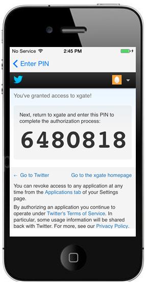 Perform the following to receive a PIN from Twitter: In the Username or email field, enter your Twitter username In the