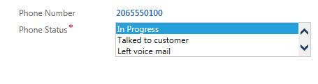 c. In the Phone Status drop-down list, select a revised status. If you do not reach the customer: a. Leave a voice mail. b. In the Description field below the Subject line, enter notes about the call.