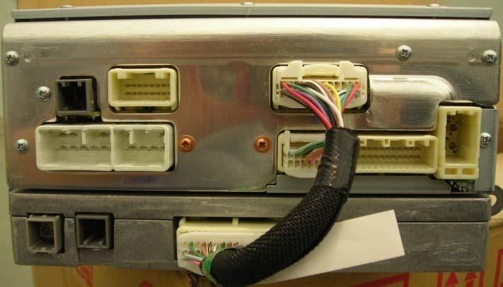 5. Install the Receiver Assembly Radio Unit (wire harness connections).
