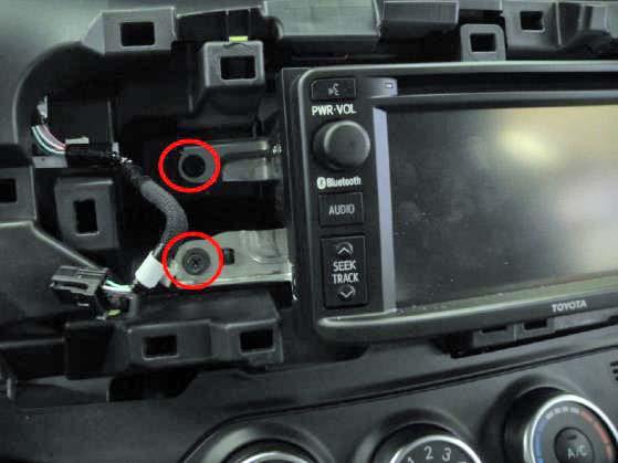 6. Install the Receiver Assembly Radio Unit (vehicle mounting).