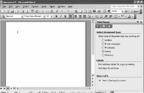 W 530 / 8 Word: Print Address Labels Using Mail Merge Using your addresses file to generate labels Follow These Steps to Create Your Mail Merge Labels in Word So, you ve created an Excel spreadsheet