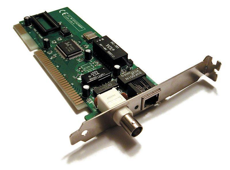The Network Interface Card (NIC) is a circuit board that is physically installed within an active network node, such as a