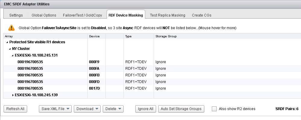 Installation and Configuration Figure 43 Saving RDF1 device masking information Configuring storage group associations for RDF2/21 devices To configure the storage group associations of RDF2/R21