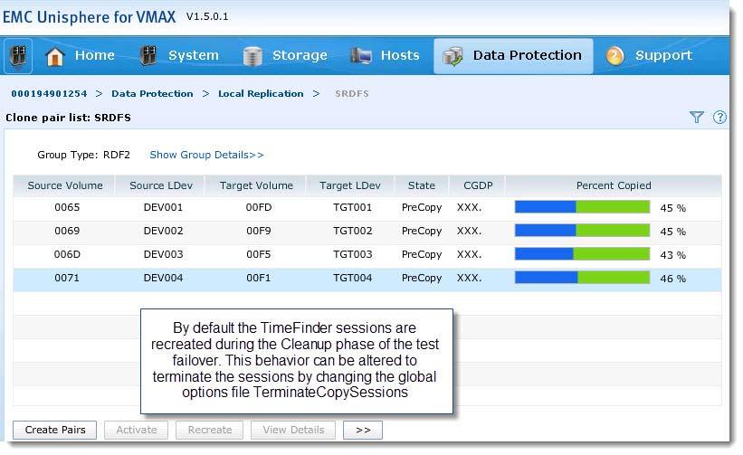 Testing Recovery Plans The termination of the recovery plan test is accomplished by clicking the Cleanup link as discussed previously in this chapter.