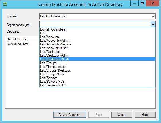 it. Before the VM is powered on, an AD Machine Account must be created.
