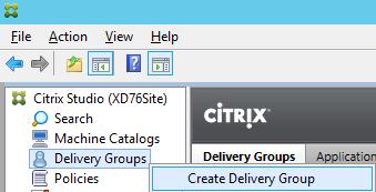 The new machine catalog created by the XenDesktop Setup Wizard is shown in Figure 75.