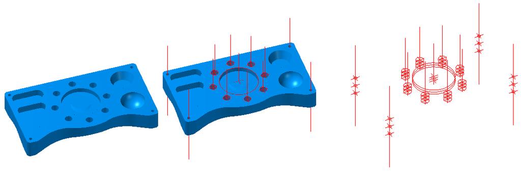 When selected the Hole Axis dialog will open and the operator will be prompted to Select Auto Hole Surface: 3.