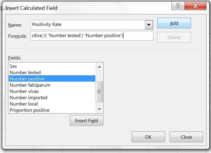 The PivotTable Tools contextual tab activates. On the Options tab, Select Fields, Items, & Sets 3.
