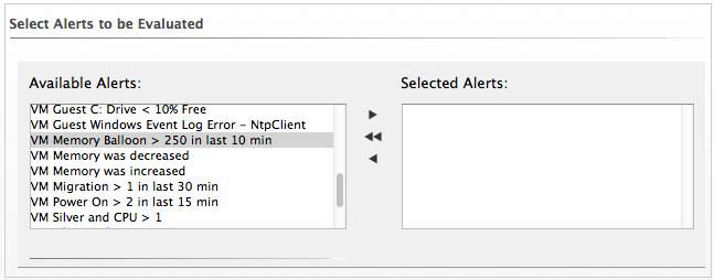 CHAPTER 7. ALERTS 4. Select Evaluate Alerts from Action Type. 5.