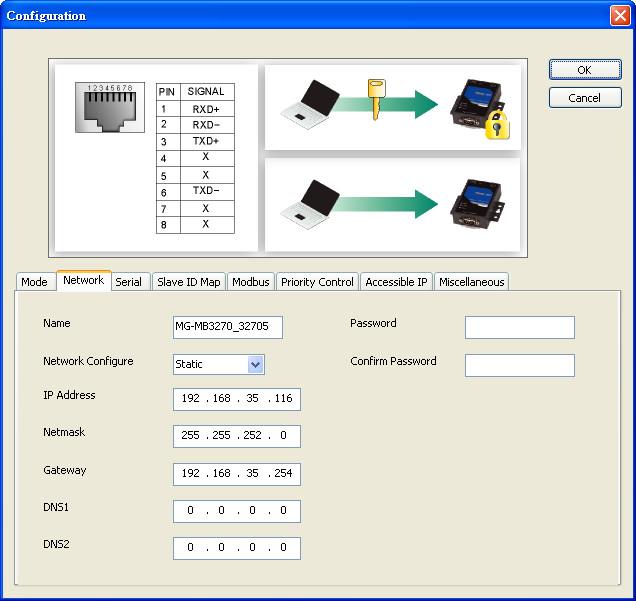 Configuring the Modbus Gateway Configure IP Address and Other Network Settings The Network tab is where the unit s network settings are configured.