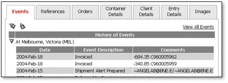 Transportation Help Understanding Shipment Results Transportation Help > Understanding Shipment Results exp.o displays each category of shipment re sults in a tab.