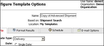 The Search Criteria tab allows you to input the desired search criteria. This tab contains all fields related to the type of search or report the template is based on.