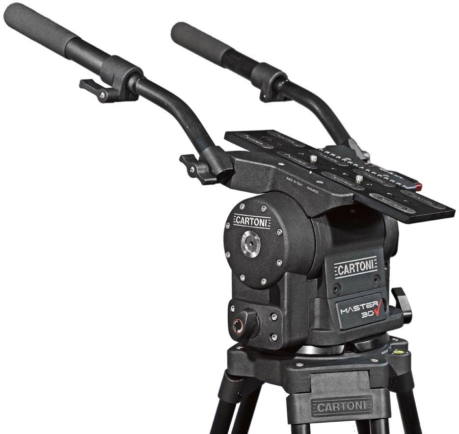 The extremely rugged and precise MASTER is the ideal support for Broadcast Cameras.