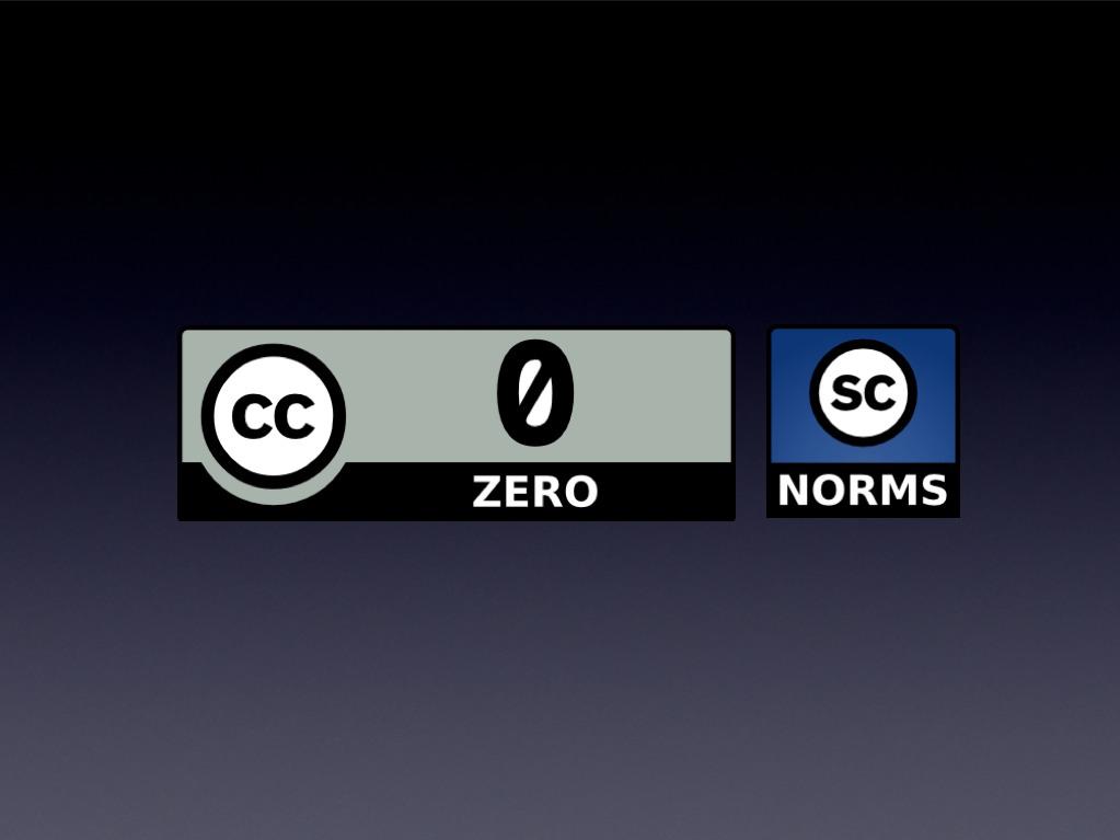 CC Zero waiver + norms waive