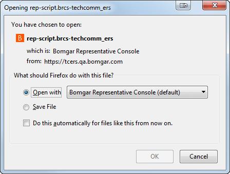 Log into the Representative Console Using SAML Credentials To log into the Bomgar representative console, select SAML Credentials from the dropdown menu.