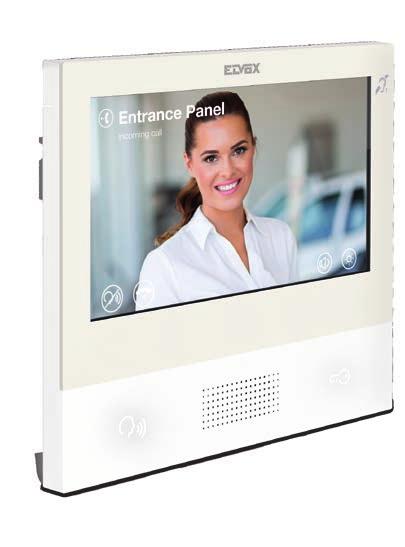 Receipt of text messages from reception switchboard or other TAB 7S IP video door entry units. Built-in Wi-Fi connection. Touch screen display.