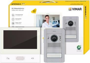 IP video door entry system: self-configuring kit Single-family video entry system kit K40607.