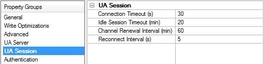14 Connection Timeout: Specifies the maximum amount of time that the channel waits to successfully connect after making a connect call.