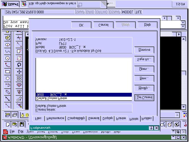 7 Select the network port by browsing for example to the NGC controller, oce9600.