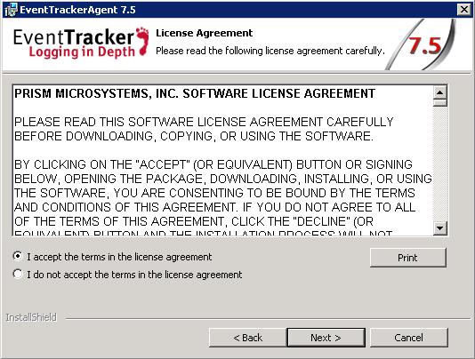 Figure 4: License Agreement 4. Click the Next button. 5.