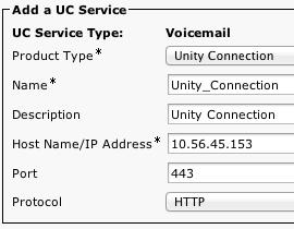 as voicemail server MailStore Profile is needed to