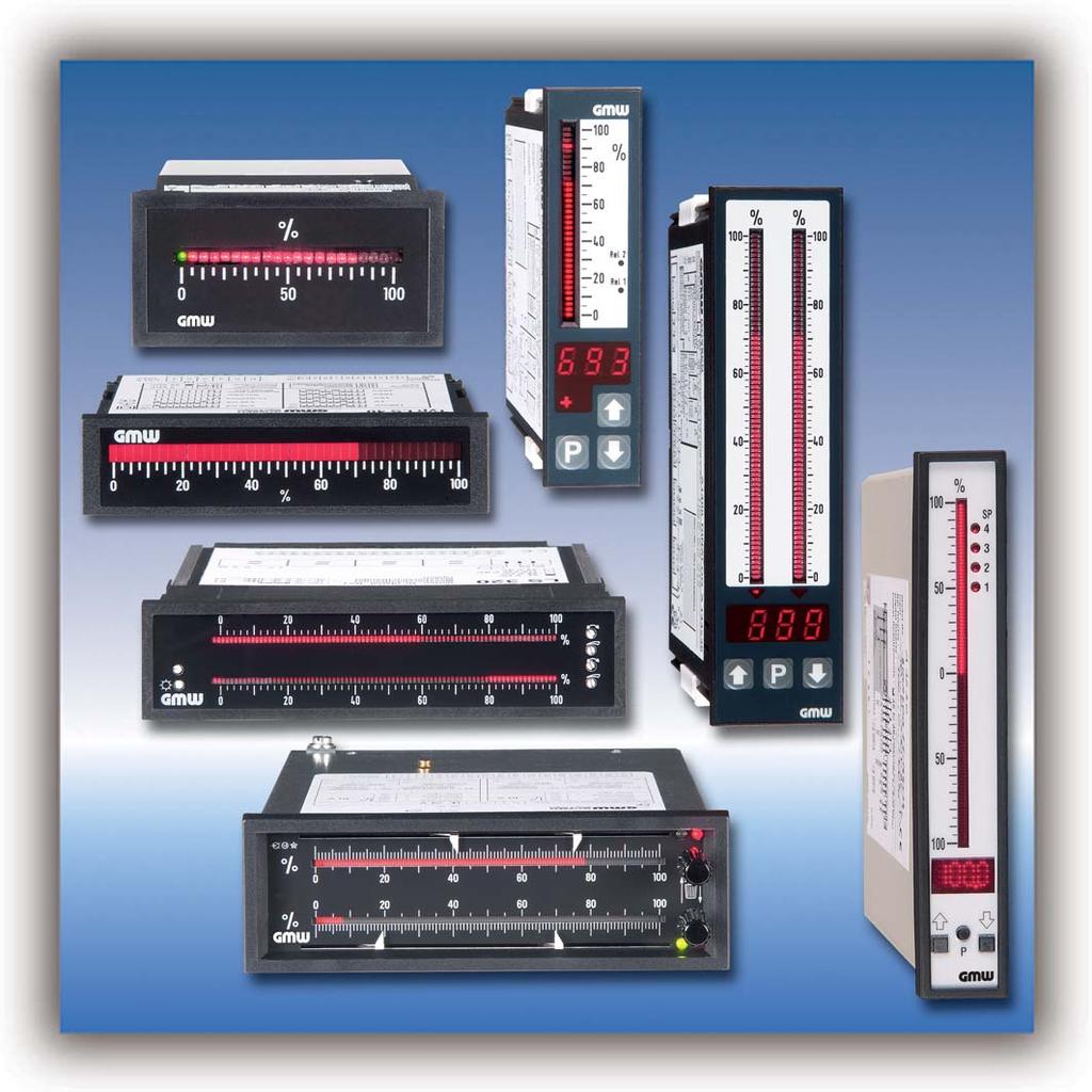 Bar graph displays For process control, automation, and laboratory