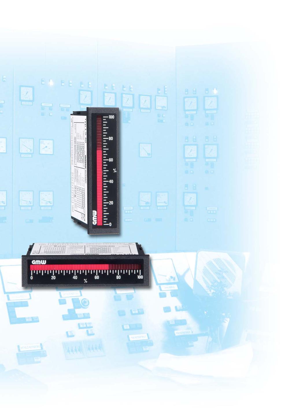 LS 40 Quasi-analogue bar graph meters 96 x 24 mm Bar graph displays serve to display measurement signals visually. It is generally possible to connect sensors directly, or via measuring transducers.