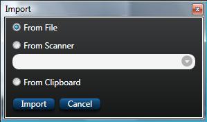 Import a New Image You can add an image to an incident from a file, from the Windows Clipboard, or from a scanning device. To import an incident image: 1.
