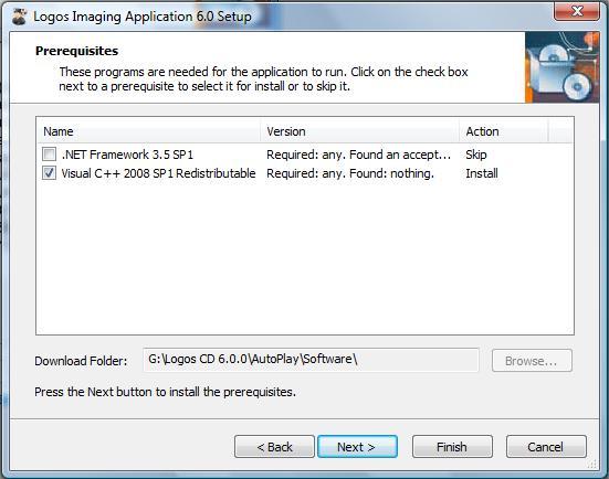 If there are no missing components, the installer will move to step 13. 5.