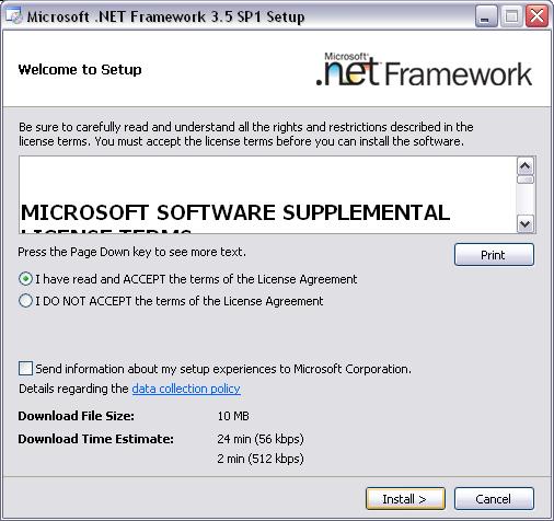 7. If.NET Framework 3.