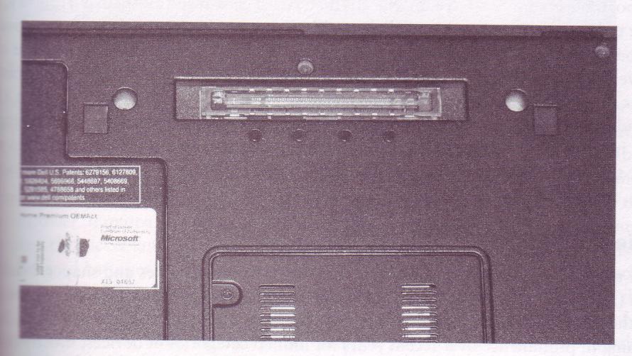 used to connect the laptop to a special laptop-only peripheral known as docking station. A docking station is basically an extension of the motherboard of a laptop.