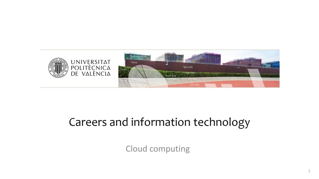 In this unit we are going to look at cloud computing.