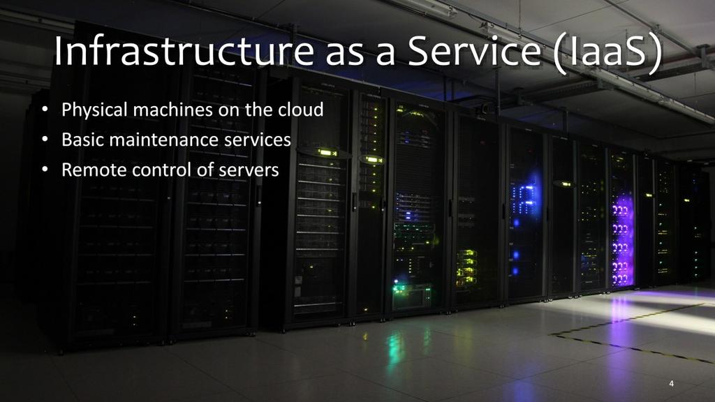 In the most basic cloud service model, cloud providers offer computers either physical ones or more often virtual machines; raw (block) storage, firewalls, load balancers, and networks.