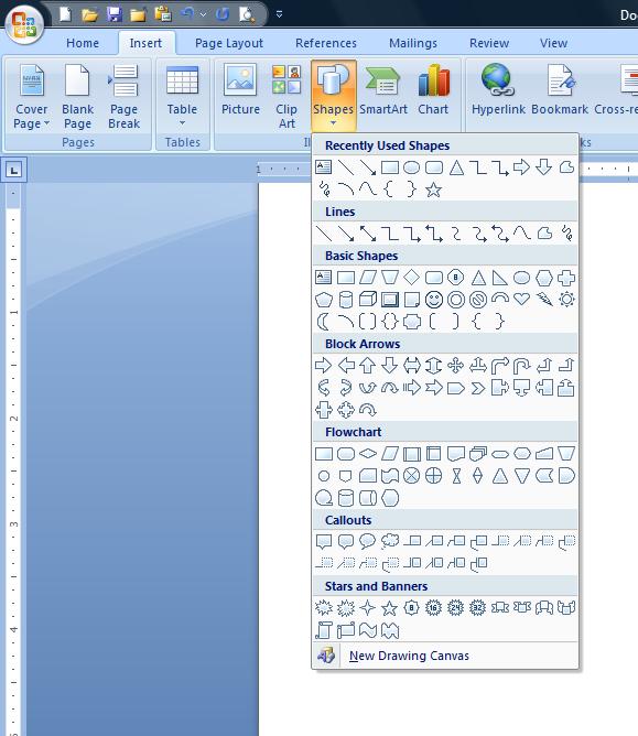 The Microsoft Office Button Menu Galleries Galleries are sets of thumbnail graphics that represent various formatting options.