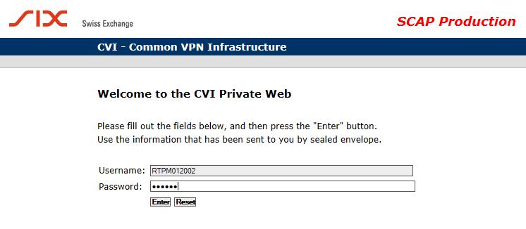 Page 15 5. Click Login.The CVI Private Web page will open. (This may take some time ) 6.