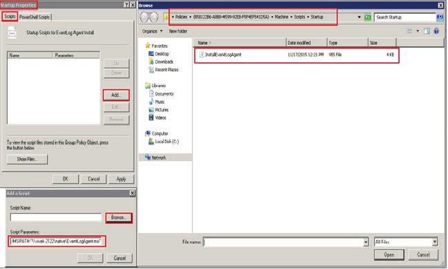Right click on Startup, a Startup Properties dialog box opens.