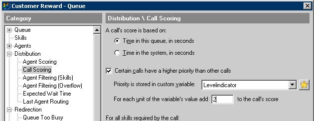 Displaying a call s reward tier in ViewPoint 11 4. Enter the value to add to the call s score for each unit of the variable s value.