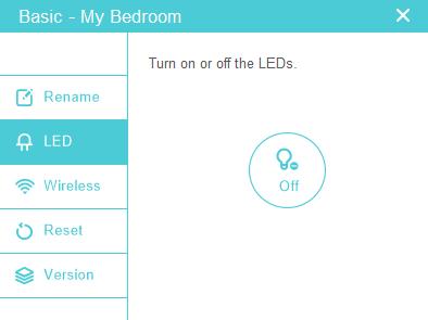 Chapter 3 Manage an Individual Powerline Device 3. 1. 2. Turn On or Off the LEDs Device LEDs help you to know the device working status.